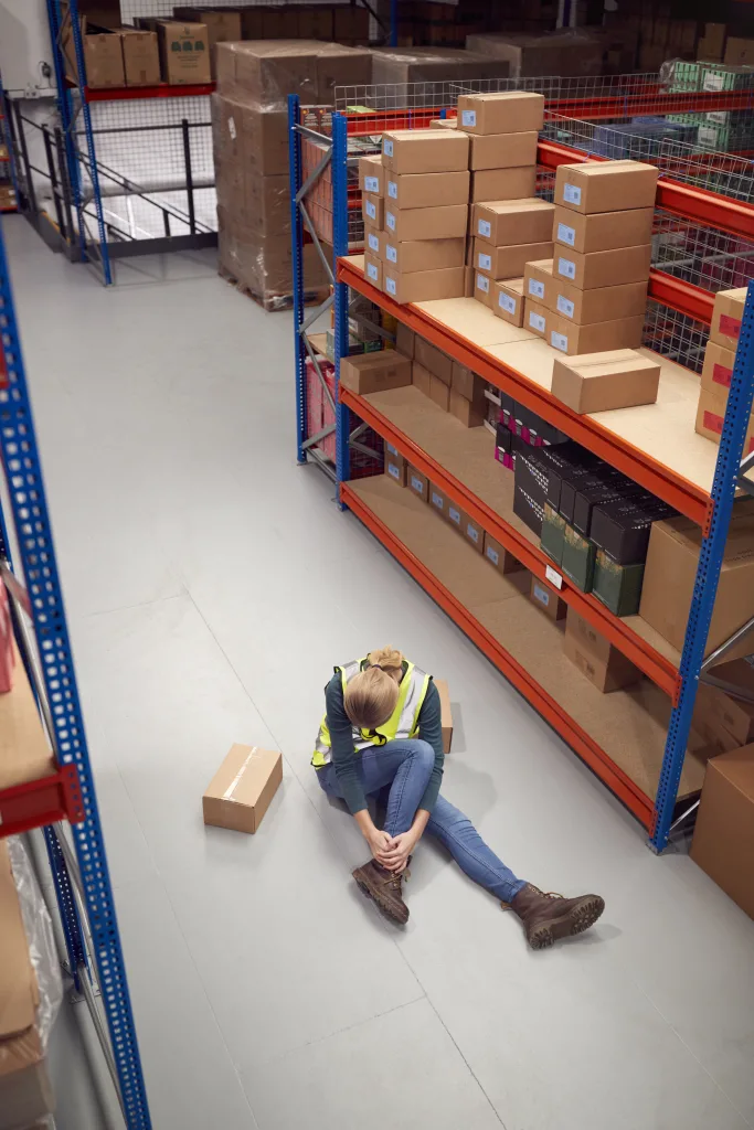 injred female lone worker